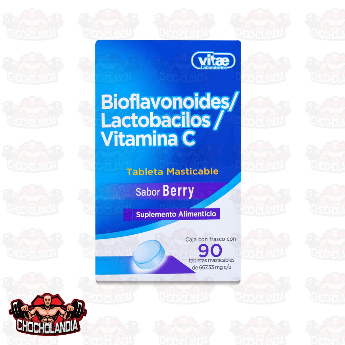 BIOFLAVONOIDES / LACTOBACILOS / VITAMINA C FRASCO CON 90 TABS MASTICABLE VITAE