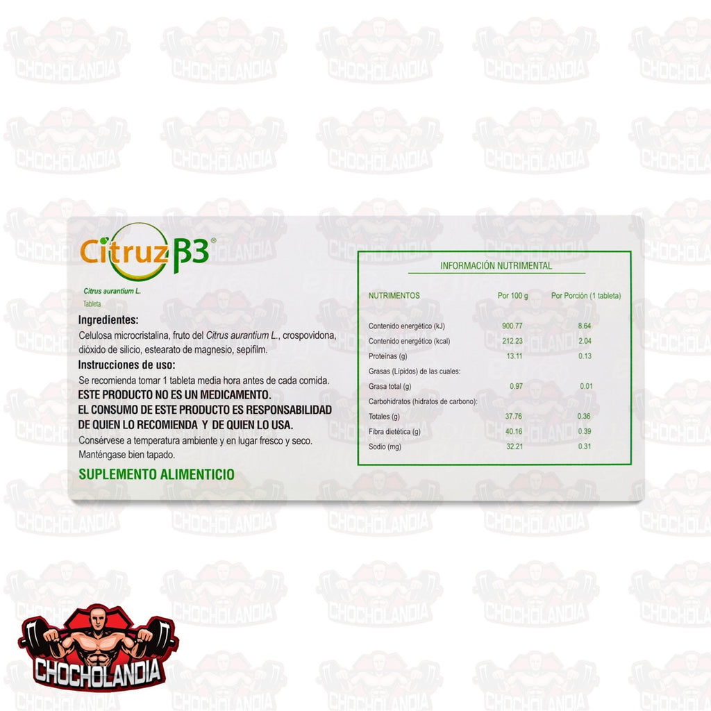 Citruz B3 (Citrus Aurantium L) 20 Tabletas Ifa Celtics