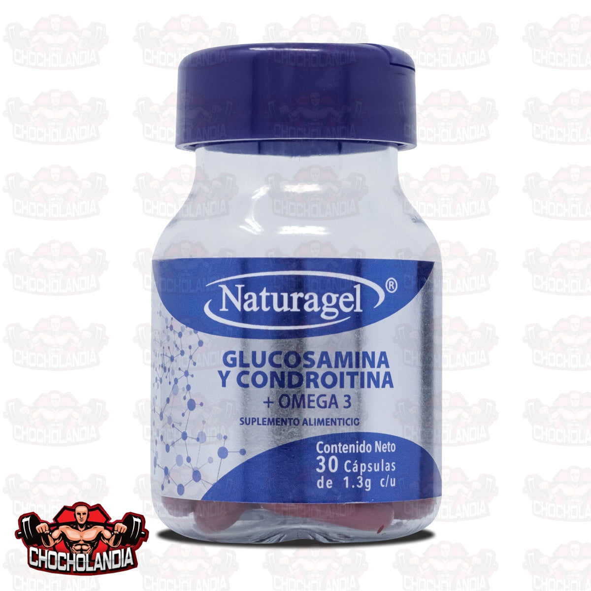 GLUCOSAMINA Y CONDROITINA + OMEGA 3, 30 CAPS, NATURAGEL