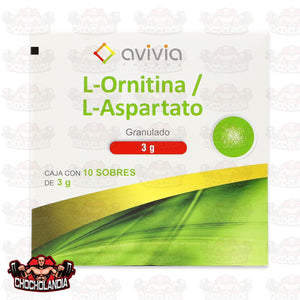 L ORNITINA L ASPARTATO 10 SOB/3G Laboratorio AVIVIA protector hepatico (HEPA-MERZ GENERICO)