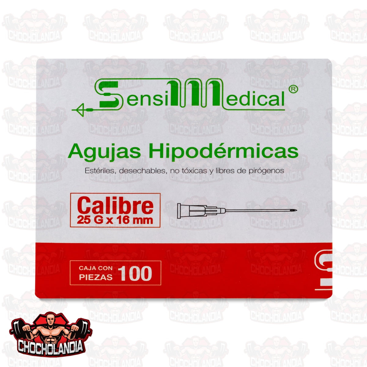 AGUJAS HIPODERMICAS 25X16 MM C/100