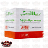 AGUJAS HIPODERMICAS 25X16 MM C/100