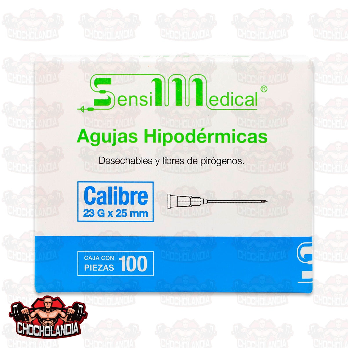 AGUJAS HIPODERMICAS  DESECHABLE  Y LIBRE DE PIROGENOS  CALIBRE 23G X 25 MM CONT 100 PZAS