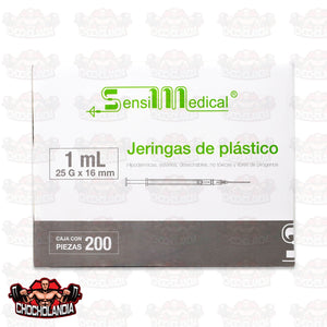 JERINGA DE PLASTICO  HIPODERMICA, DESECHABLE , NO TOXICA Y LIBRE DE PIROGENOS  1ML 30G X 13 MM CONT 200 PZAS