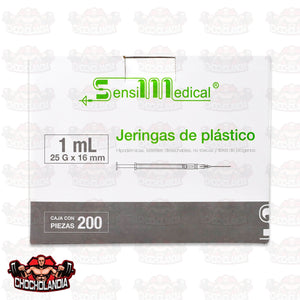 JERINGA DE PLASTICO  HIPODERMICA, DESECHABLE , NO TOXICA Y LIBRE DE PIROGENOS  1ML 30G X 13 MM CONT 200 PZAS