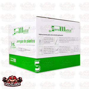 JERINGAS DE PLASTICO HIPODERMICAS, 5 ML 21 G X 32 MM, CAJA CON 100 PIEZAS, SENSILMEDICAL