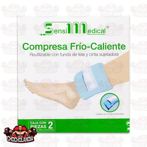 COMPRESA FRIO - CALIENTE REUTILIZABLE, CAJA CON 2 PIEZAS, SENSILMEDICAL