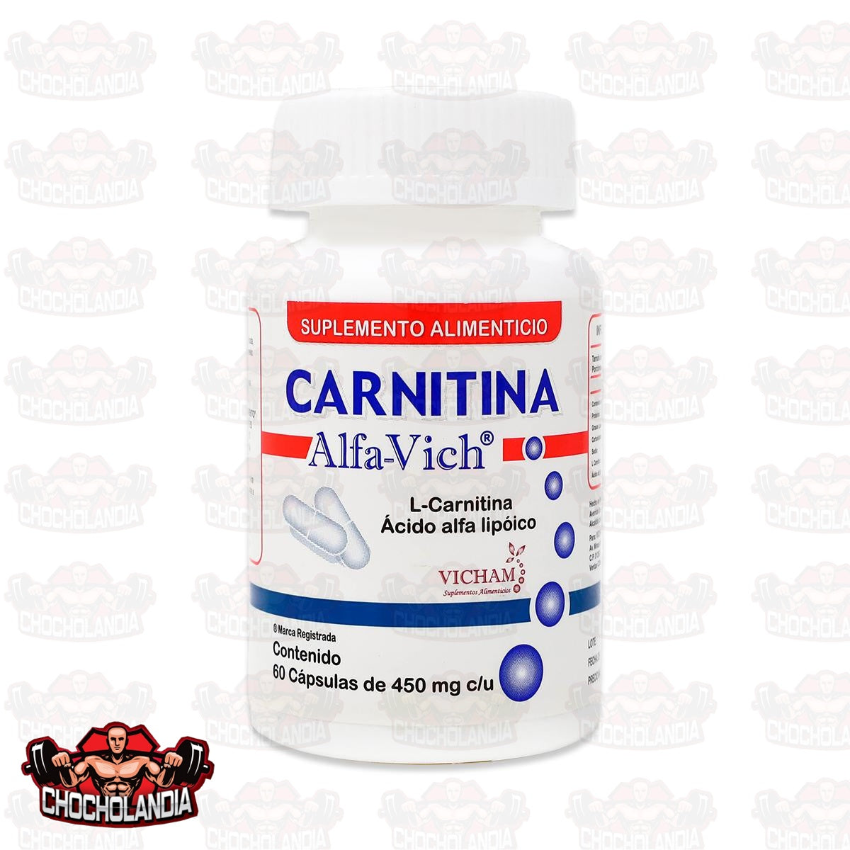 CARNITINA 60 CAPS 450MG ALFA VICH