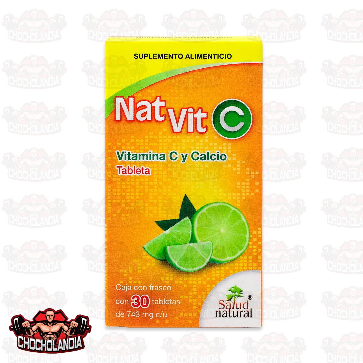 NAT VIT VITAMINA C Y CALCIO FRASCO CON 30 TABS, SALUD NATURAL