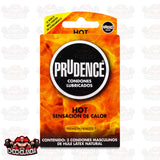 PRUDENCE HOT, CAJA CON 3 CONDONES, PRUDENCE