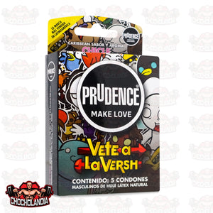 PRUDENCE MAKE LOVE SABOR Y AROMA CHICLE, 5 CONDONES, PRUDENCE