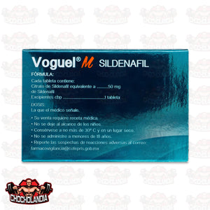 SILDENAFIL VOGUEL MASTICABLE, 1 TABLETA DE 50 MG, MAVER