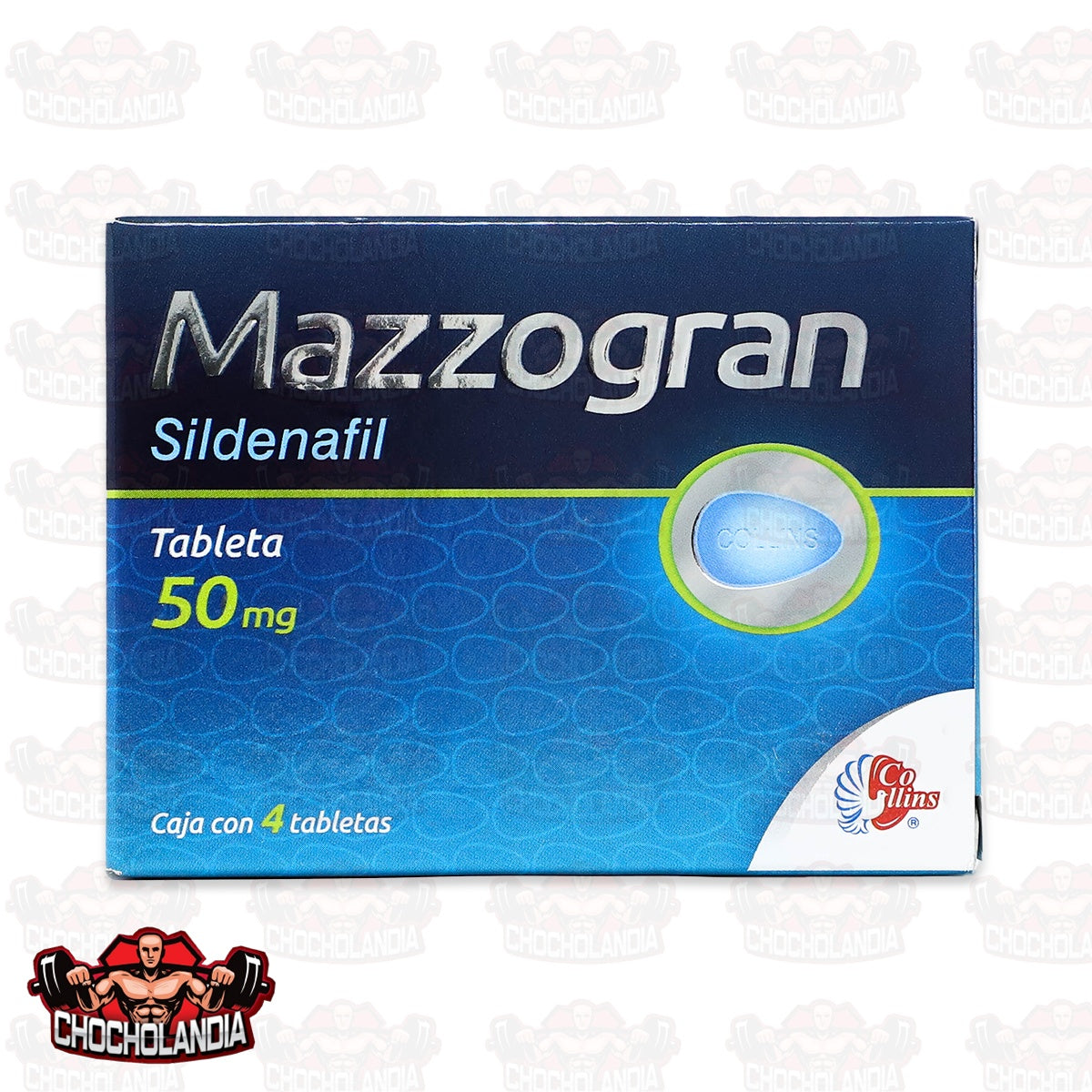 SILDENAFIL MAZZOGRAN, 4 TABS DE 50 MG, COLLINS