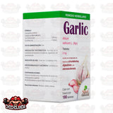 GARLIC, FRASCO CON 180 TABLETAS 2 MG, SALUD NATURAL