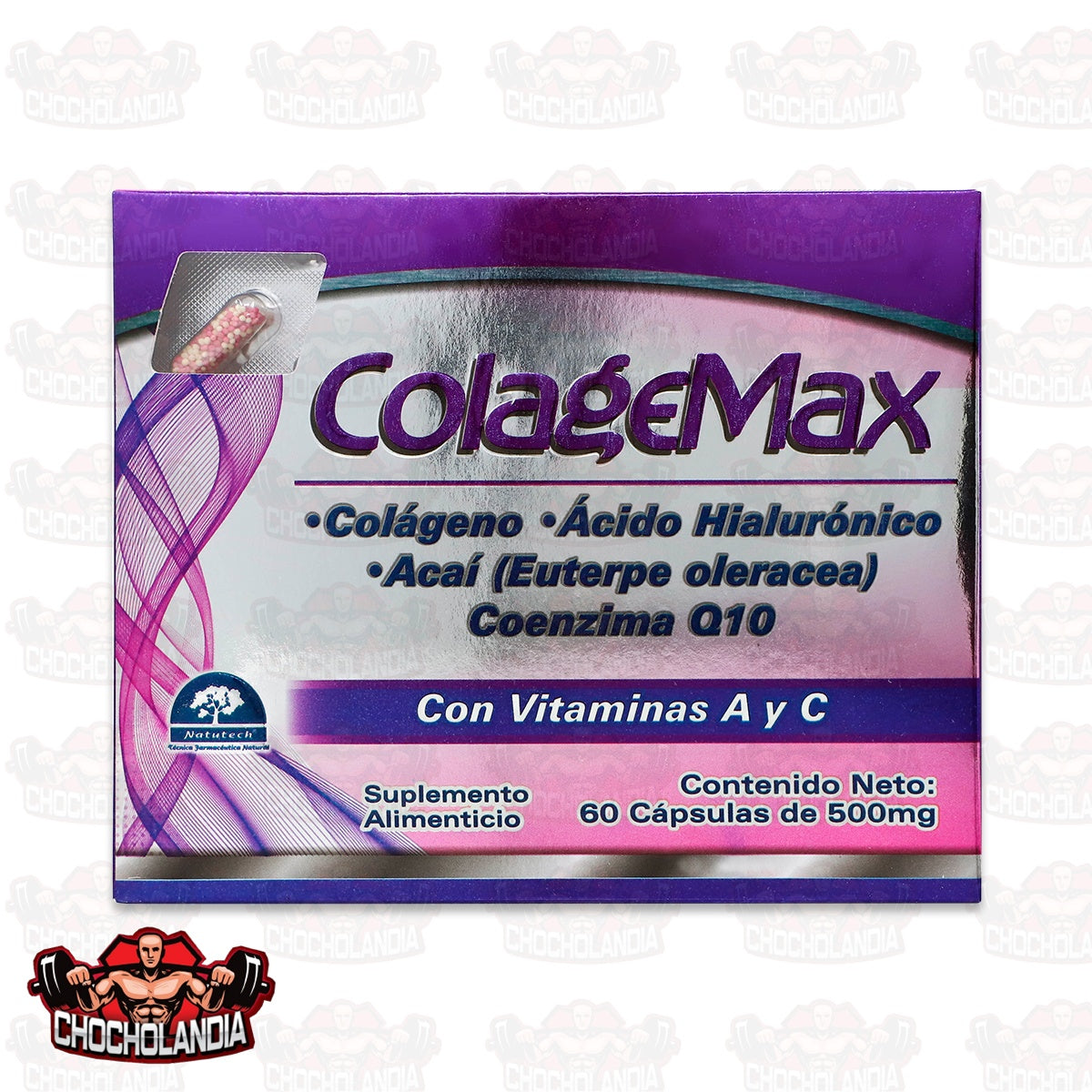 COLAGEMAX, 60 CAPSULAS DE 500 MG, NATUTECH