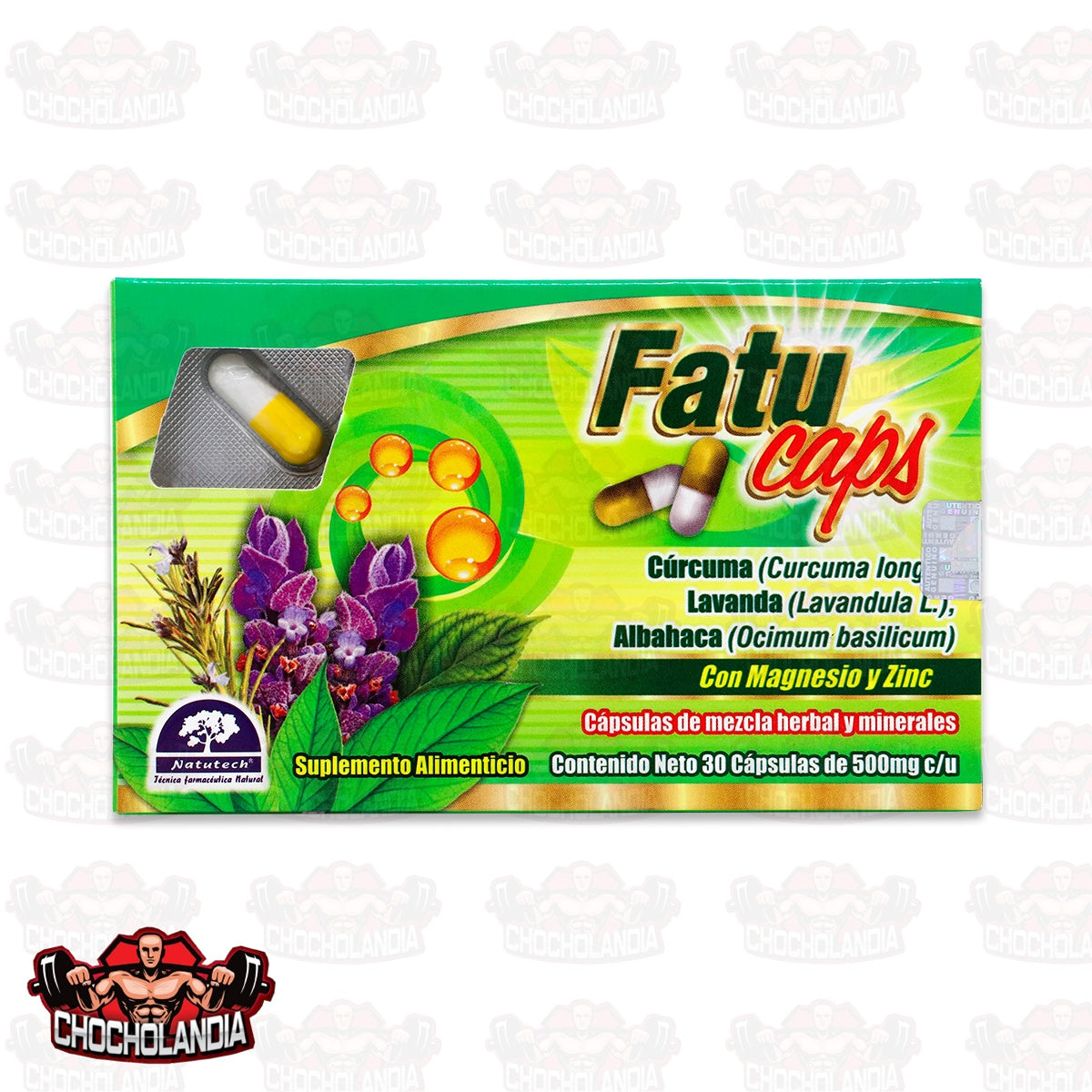 FATU CAPS, 30 CAPSULAS DE 500 MG, NATUTECH