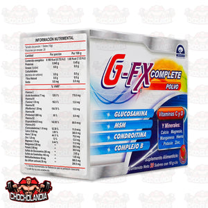 G FX COMPLETE POLVO, 20 SOBRES CON 10 G C/U, NATUTECH