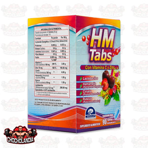 HM TABS VITAMINA C Y ZINC, 90 TABLETAS MASTICABLES, NATUTECH