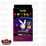 PLAYBOY CONDOMS MAX SENS PARTY MIX, CAJA CON 12 CONDONES