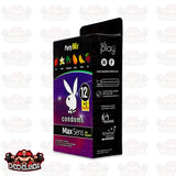 PLAYBOY CONDOMS MAX SENS PARTY MIX, CAJA CON 12 CONDONES