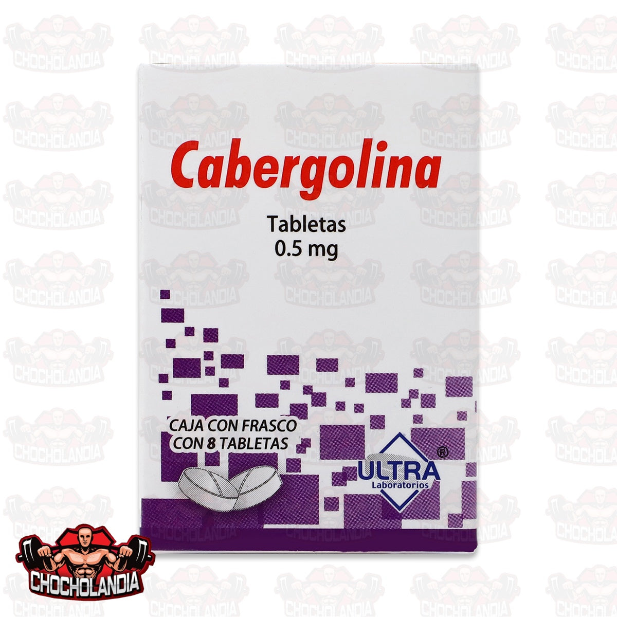 CABERGOLINA, FRASCO CON 8 TABLETAS DE 0.5 MG, ULTRA