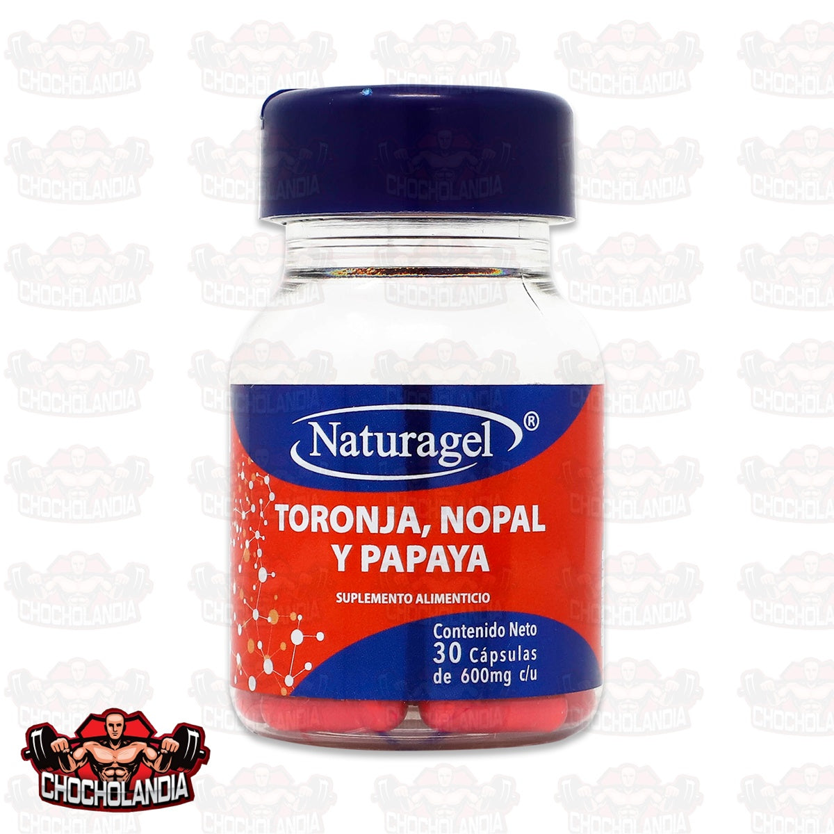 TORONJA, NOPAL Y PAPAYA, 30 CAPSULAS 600 MG C/U, NATURAGEL