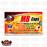 MB CAPS 30 CAPS 500 MG COMPLEJO B VITAMINAS B1, B2, B6 Y B12, CAFÉ ARABIGO Y TE VERDE CON GUARANA Y TAURINA SUPLEMENTO ALIMENTICIO, NATURECH