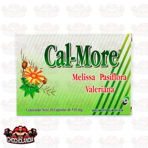 CAL - MORE, MELISSA PASIFLORA, VALERIANA, 30 CAPSULAS DE 510 MG, BIO SALUD