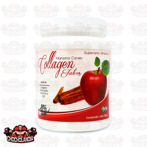 COLLAGEN JAHVS MANZANA CANELA, COLAGENO HIDROLIZADO, VITAMINAS Y Q10, 500 G, NATURAL JAHVS