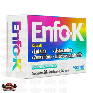 ENFO K, SUPLEMENTO ALIMENTICIO, 30 CAPSULAS 0.642G C/U