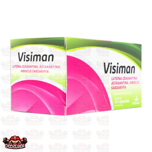 VISIMAN, SUPLEMENTO ALIMENTICIO, 30 CAPSULAS DE 0.642 G C/U