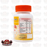 VITAMINA C + D3, EQUINACEA PURPUREA & ZINC, SUPLEMENTO ALIMENTICIO, 30 TABLETAS MASTICABLES 1G
