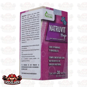 NATRUVIT MUJER, FRASCO CON 30 TABLETAS, SWISS NATURAL