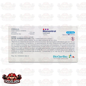 Bionontrol letrozol 30 Tabletas 2.5Mg Biogentec