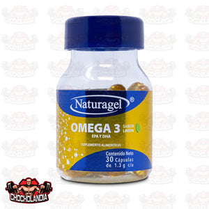 OMEGA 3 EPA Y DHA, 30 CAPS SABOR LIMON, NATURAGEL