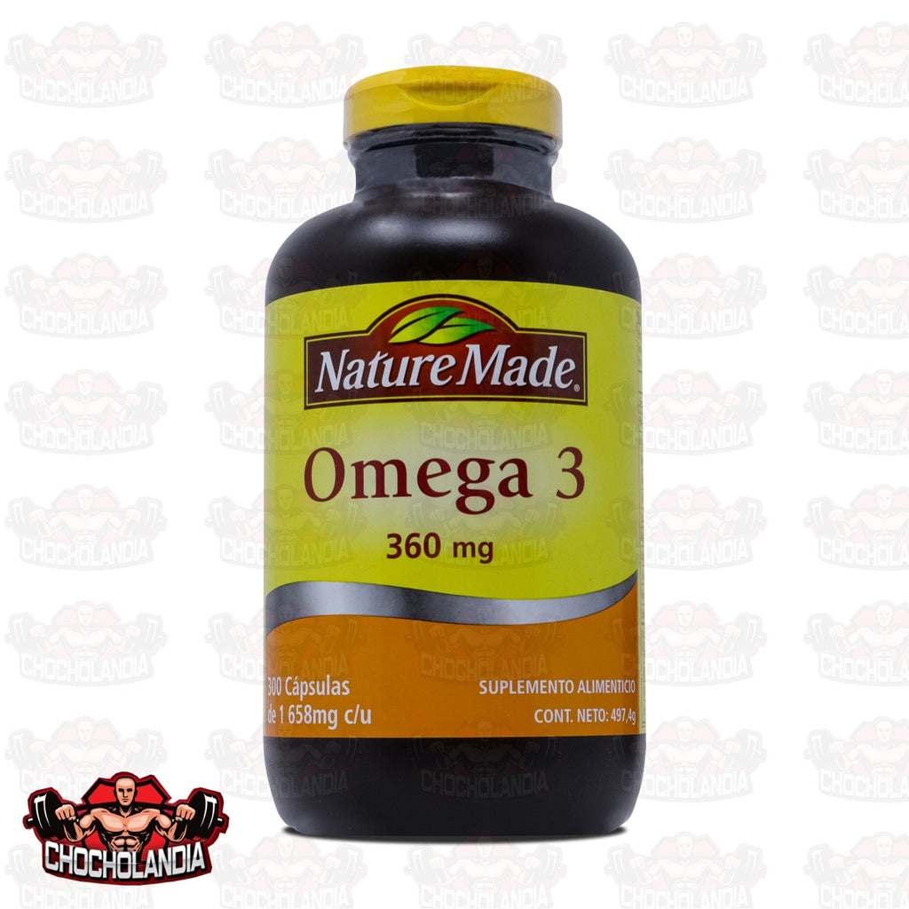 Omega 3 360 Mg 300 Capsulas De 1 658 Mg C/U Nature Made