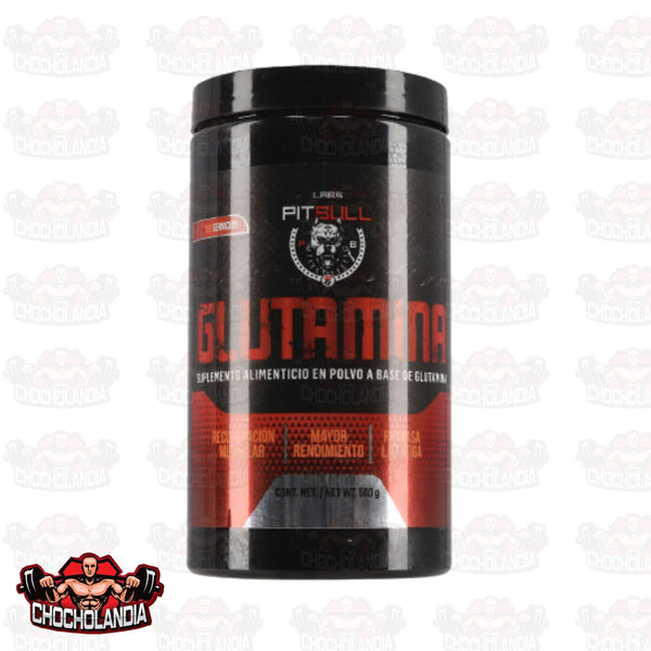 Glutamina Pitbull Labs 100 servicios 500 g L-Glutamina