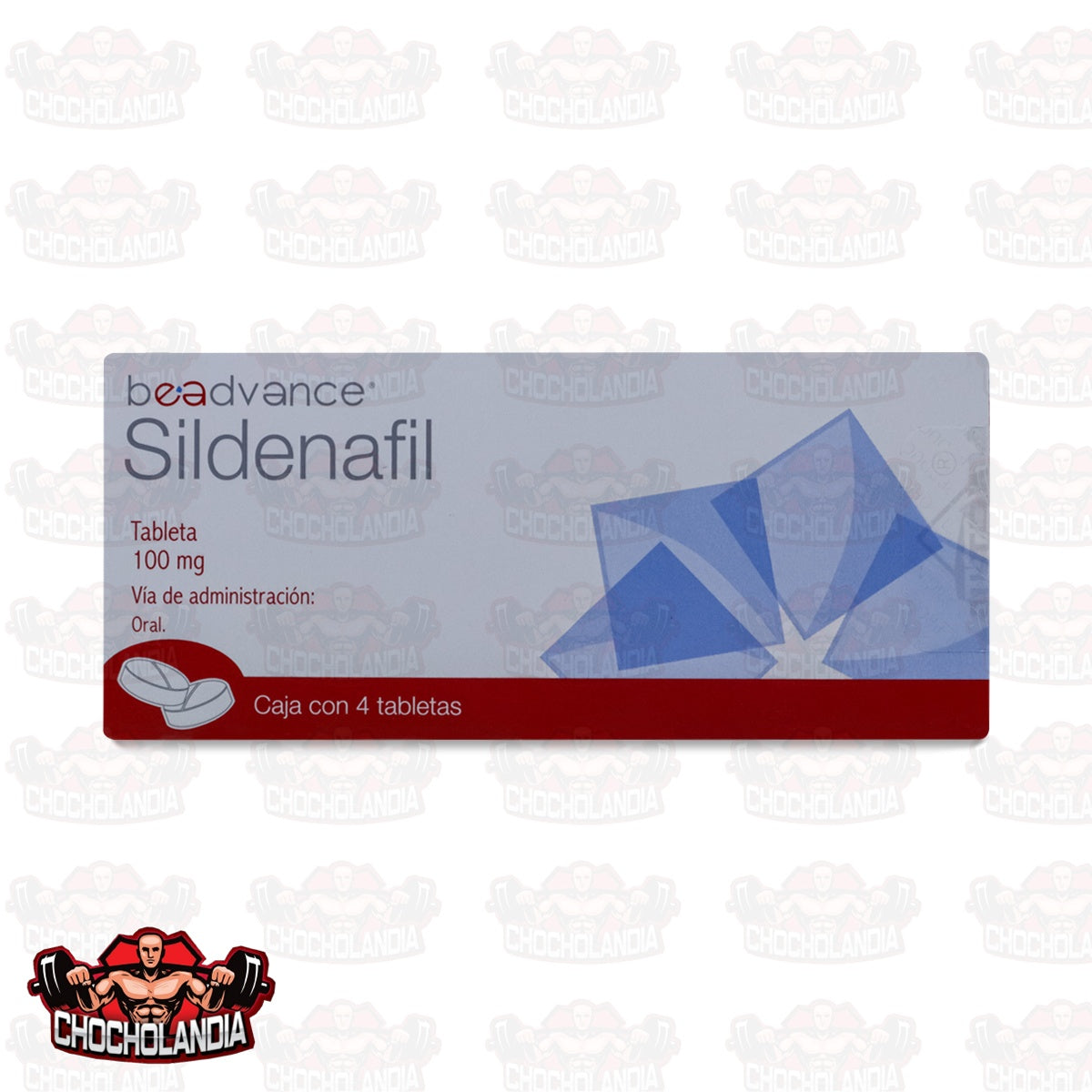 SILDENAFIL BEADVANCE, 4 TABLETAS DE 100 MG