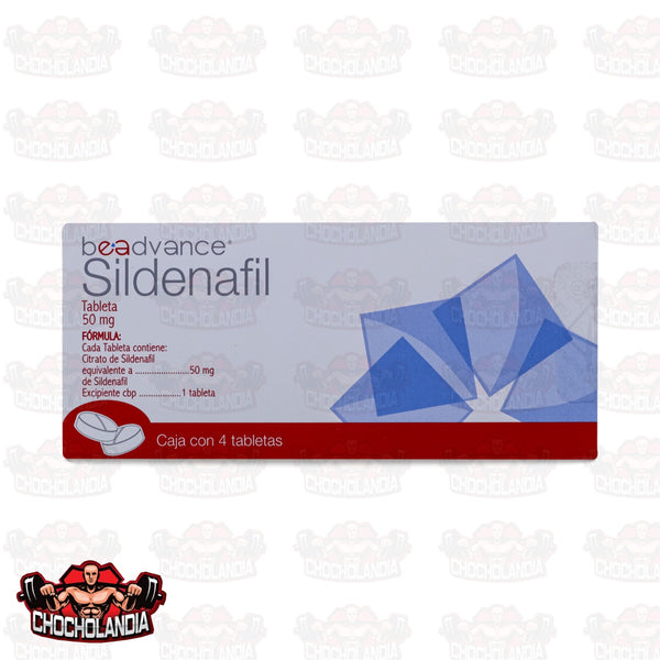 SILDENAFIL BEADVANCE, 4 TABLETAS DE 50 MG