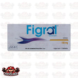 SILDENAFIL FIGRAL, CAJA CON 1 TABLETA DE 100 MG, MAVI