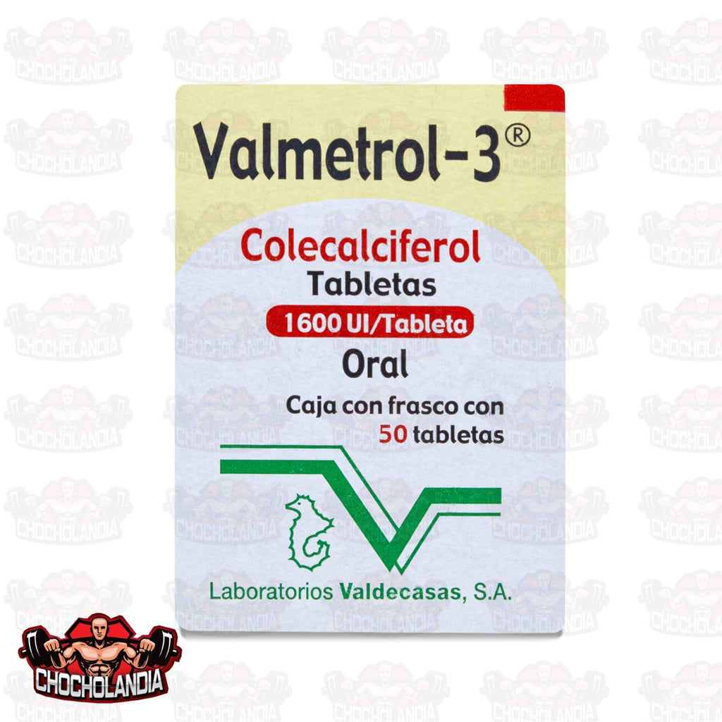 VALMETROL 3 COLECALCIFEROL, 50 CAPS 1600 Ul, VALDECASAS