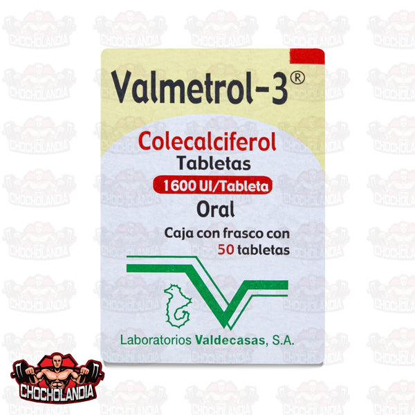 VALMETROL 3 COLECALCIFEROL, 50 CAPS 1600 Ul, VALDECASAS
