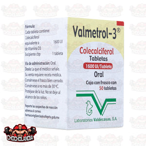 VALMETROL 3 COLECALCIFEROL, 50 CAPS 1600 Ul, VALDECASAS