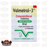 VALMETROL 3 COLECALCIFEROL, 50 CAPS 800 Ul, VALDECASAS