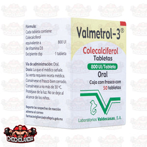 VALMETROL 3 COLECALCIFEROL, 50 CAPS 800 Ul, VALDECASAS