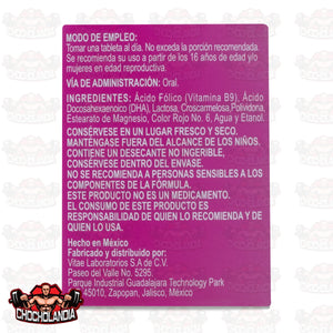 VITAFOLE ACIDO FOLICO + DHA, 90 TABS DE 180 MG C/U, VITAE