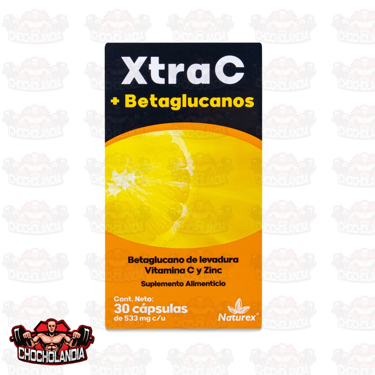 XTRA C + BETAGLUCANOS 30 CAPS DE 533 MG C/U, NATUREX