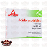 ÁCIDO ASCÓRBICO Sol Iny 6 AMPTAS 1 G/10 ML AMSA