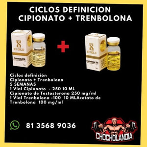 Ciclos Definición Cipionato + Trenbolona XT Gold
