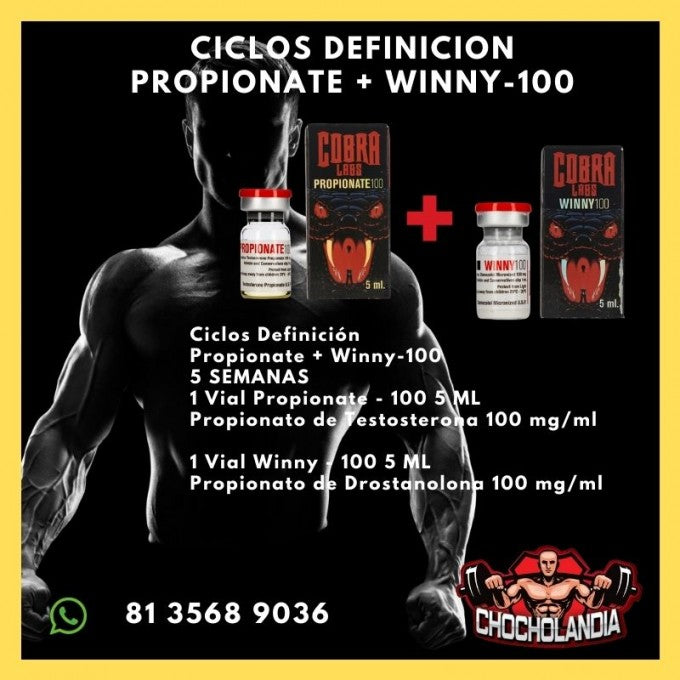 Ciclos Definición Propionate + Winny-100 Cobra Labs